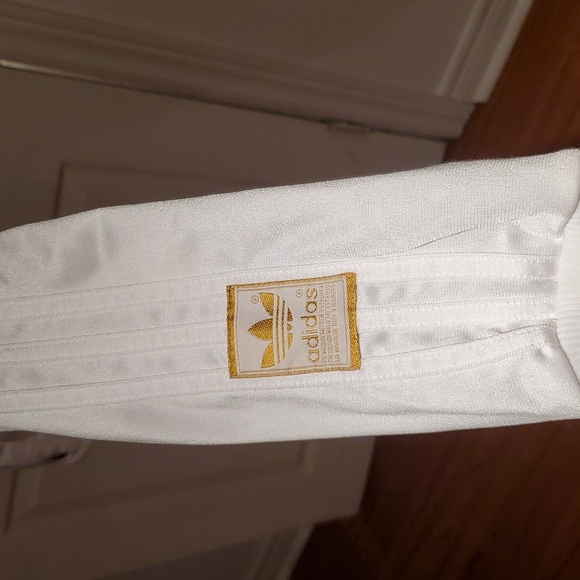Classic all white Adidas track jacket - Picture 3 of 5